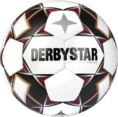 Футбольний м'яч Derbystar Atmos APS V22 1105 123 розмір 5 біло-чорний