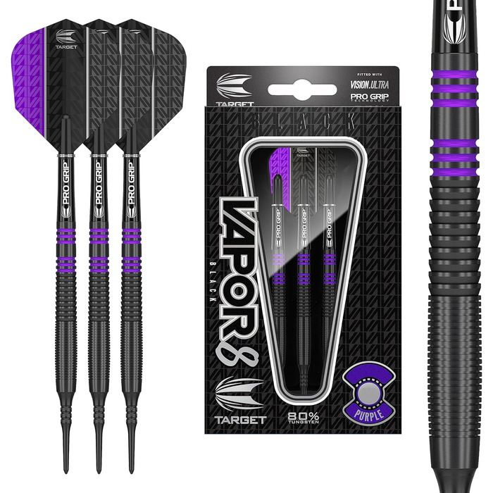 Набір дротиків Target Darts Vapor 8 18 г, фіолетовий