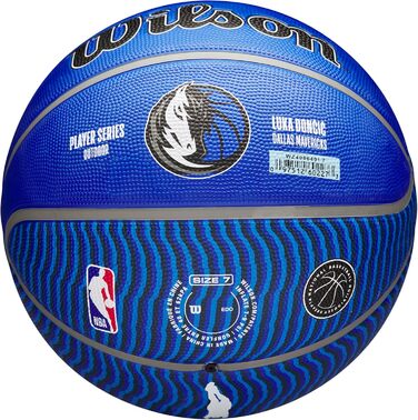 Баскетбол на відкритому повітрі WILSON NBA Player Icon розмір 18-4,9 см і міні-розмір (7, Лука Дончич)