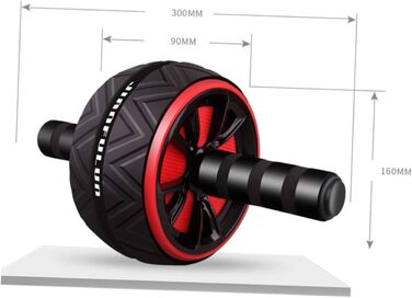 Тренажери WOONEKY Abdominal Wheel, чорні, 30x16 см - аксесуари для преса