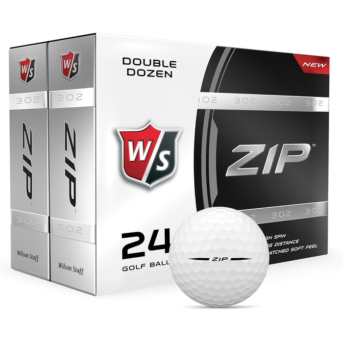 М'ячі Wilson Staff Zip для гольфу, 24 шт.