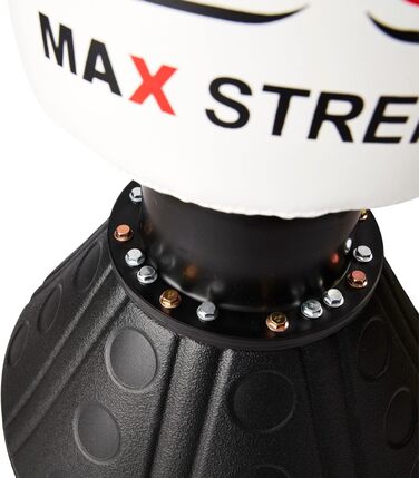 Боксерська груша MAXSTRENGTH 1,7 м для ММА, чорний/білий