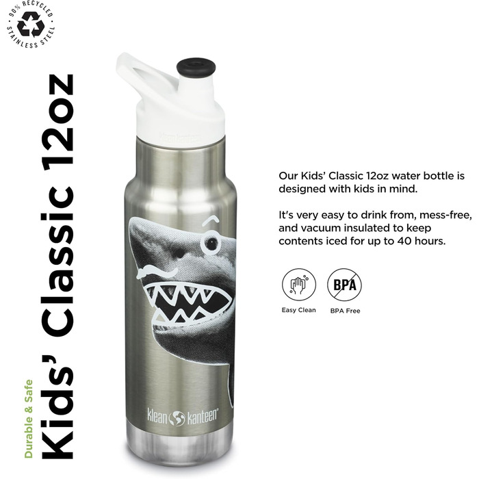 Пляшка для води Klean Kanteen Classic Sport для дорослих, унісекс