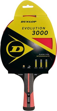 Ракетка для настільного тенісу Dunlop Evolution 3000, чорна/червона