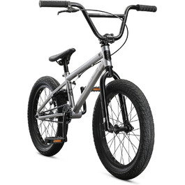 Велосипед Mongoose Legion L18 Freestyle Sidewalk BMX для дітей, срібло