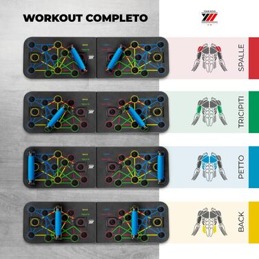 Дошка для віджимання YM, портативна, розбірна, багатофункціональна, Фітнес-інструменти з нековзними ручками, Тренування вдома, Фітнес Бодібілдинг