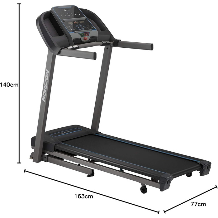 Бігова доріжка Horizon Fitness eTR5.0 з потужним двигуном 2 к.с.