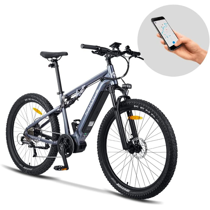 Електровелосипед  27M201 E-Bike 27.5 Fat Tire, 9-швидкісний, запас ходу 150 км