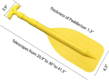 Весло телескопічне Kuashidai, портативне, регульоване, алюмінієве