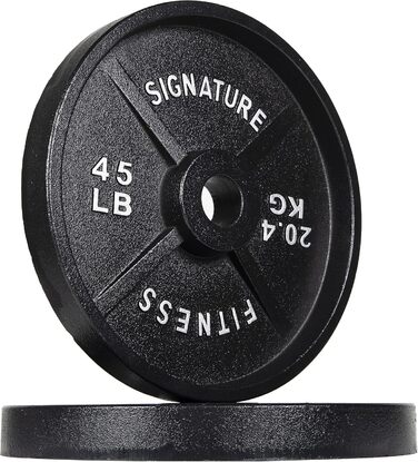 Плита Signature Fitness Deep Dish, 20,4 кг, E-Coating, 5,1 см