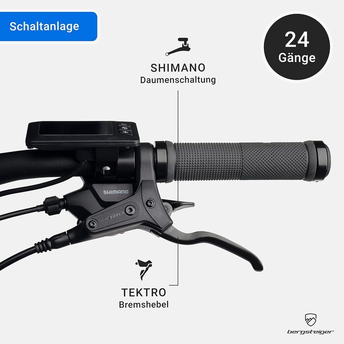 Електровелосипед Cannock Mountaineer 27,5, 250 Вт, гідравлічні гальма, Shimano 24-шв.