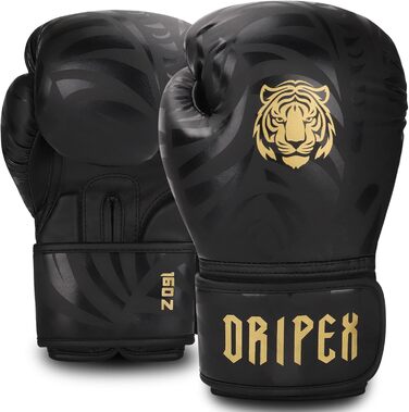 Боксерські рукавички Dripex з PU шкіри для боксу, MMA, муай-тай, кікбоксингу, чоловічі, жіночі, підліткові, 8-16 унцій