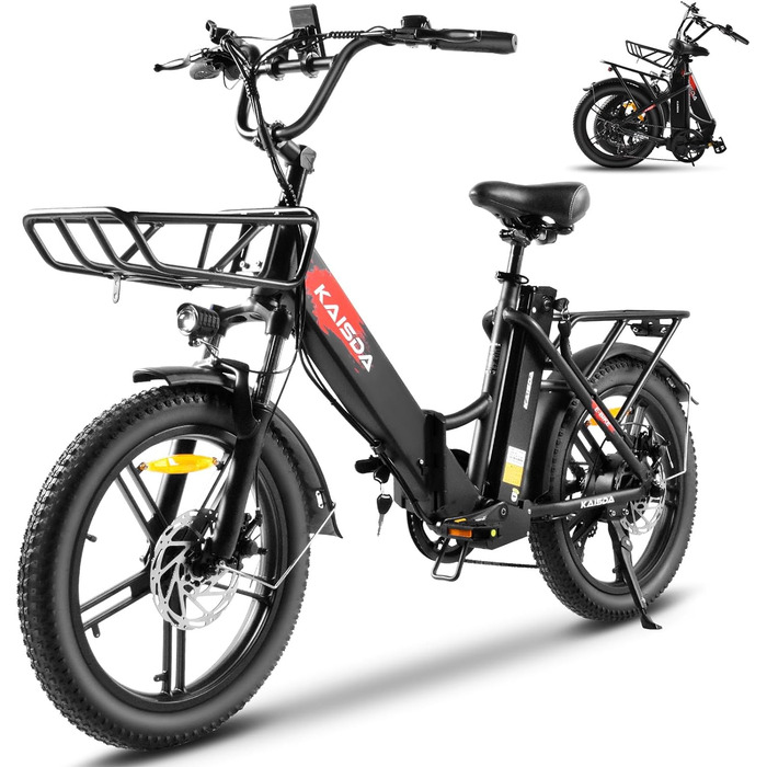 Електровелосипед KAISDA E-Bike 20, 36V 20.8Ah, 250 Вт, запас 100 км