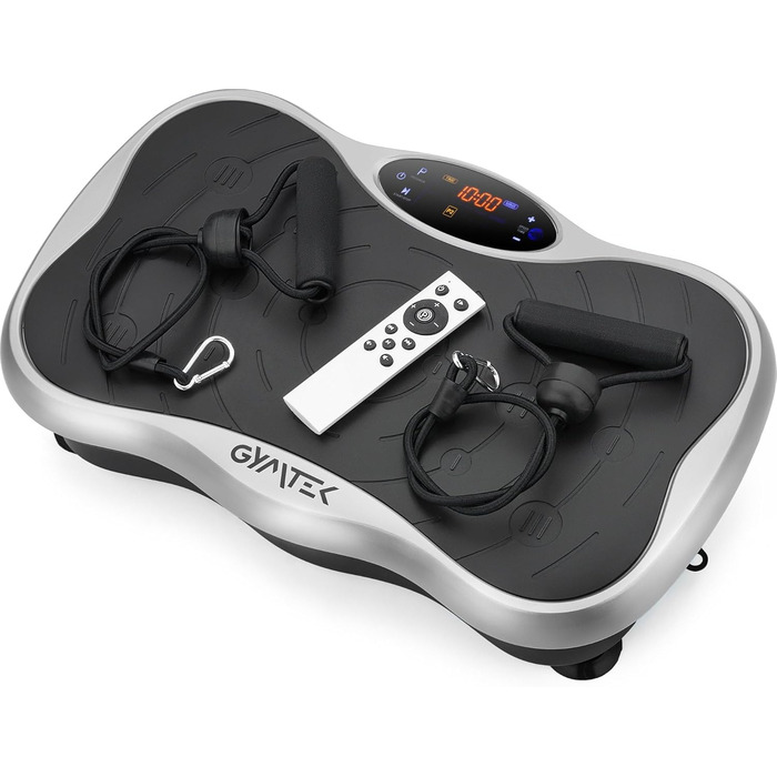 Вібраційна пластина Gymtek - 180 кг, 5 програм, 99 рівнів, 2 смуги, Bluetooth