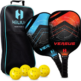 Набір Helium Versus Pickleball весла, 4 м'ячі, сумка (2 або 4 шт.)