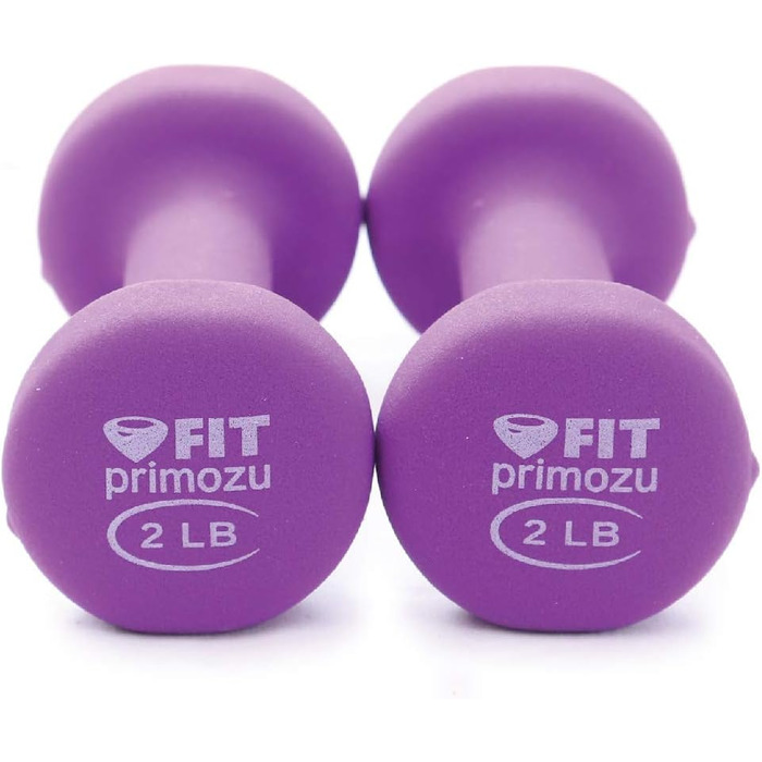 Неопренові гантелі Primozu FIT (пари та комплекти) г) фіолетовий 0,9 кг 1 пара