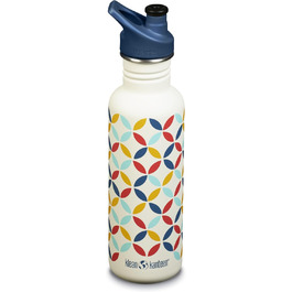 Пляшка для води Klean Kanteen Classic Retro-Punkt 800 мл, сталева, багаторазова