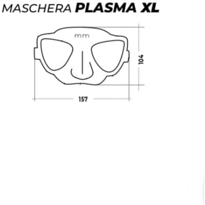 Маска C4 Plasma XL для апное та підводного полювання, біла