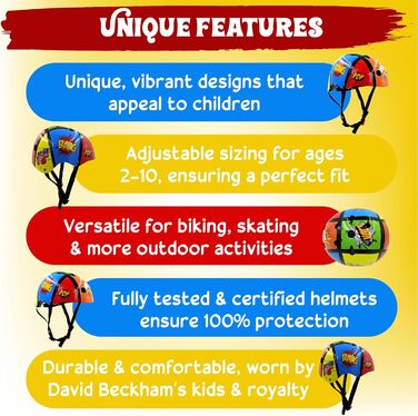 Дитячий велосипедний шолом Kiddimoto Comic, унісекс, розмір S
