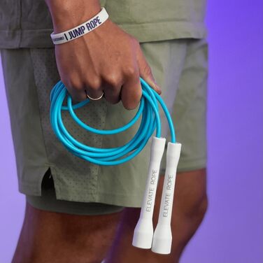 Скакалка Elevate Speed Rope MAX професійна, міцний ПВХ з нейлоновим осердям, 5 мм, довжина до 3 м, надміцні ручки