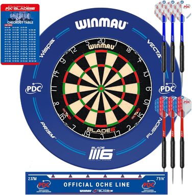 Дошка для дартсу WINMAU Blade 6 - професійна щетина, турнірний набір