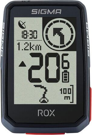 Велосипедний GPS SIGMA ROX 2.0 Navi, захист від бризок, чорний унісекс