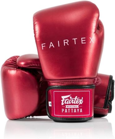 Боксерські рукавички Fairtex 12 унцій червоні металеві