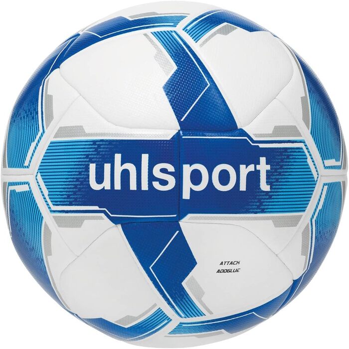 Футбольний м'яч Uhlsport Attack Addglue розмір 4 біло-синій