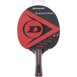 Ракетка Dunlop Blackstorm для настільного тенісу, чорна, ITTF, для початківців