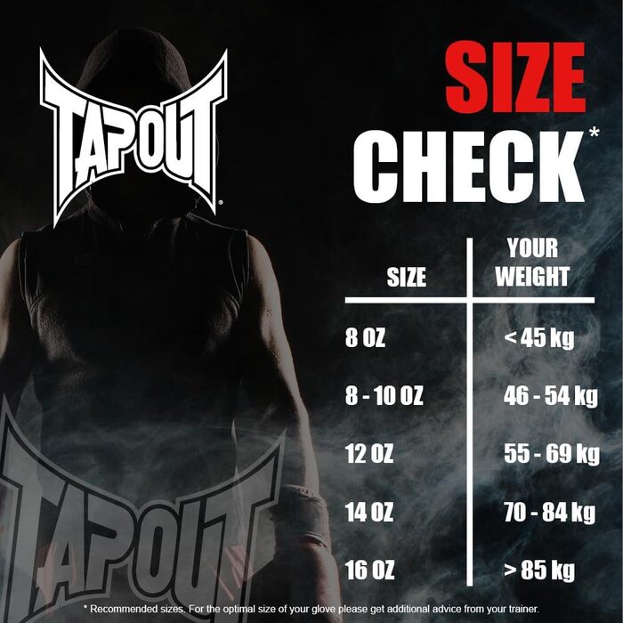 Рукавички боксерські Tapout Rialto, чорні/екрю/червоні, 14 унцій