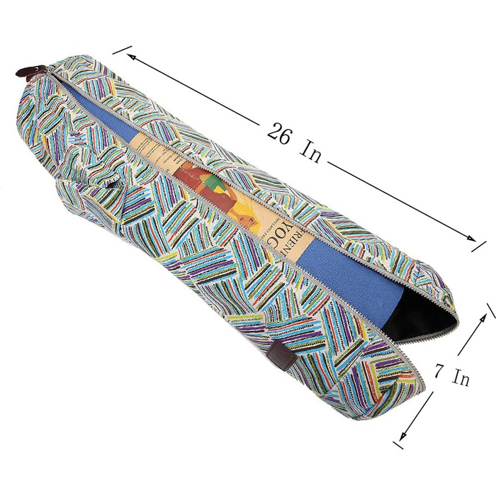 Сумка для килимка для йоги TEHOSM, велика сумка для йоги, сумка для перенесення, тримач для килимка з великою кишенею та кишенею на блискавці, підходить для більшості килимків