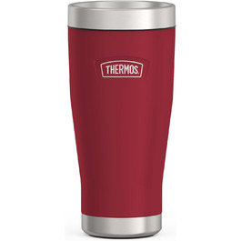 Термокружка Thermos ICON 470 мл, червона, нержавіюча сталь, ізольована, для кави, тримає тепло 7 годин, холод 22 години, герметична, BPA-free, можна мити в посудомийці
