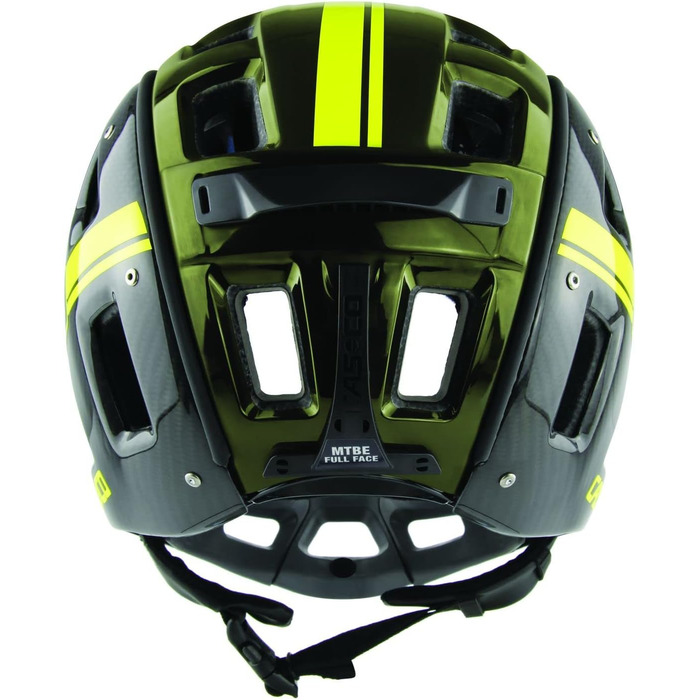 Шолом CASCO MTBE Fullface Black-Carbon Neon, розмір 56-58 см