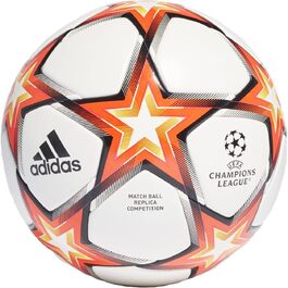 Футбольний м'яч adidas Finale 21, розмір 5, білий/червоний/жовтий/чорний, для змагань, унісекс