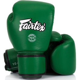 Боксерські рукавички Fairtex BGV16 з натуральної шкіри, зелений ліс, для боксу та муай-тай