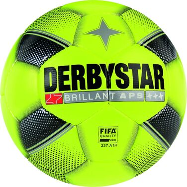 Футбольний м'яч Derbystar Brillant Aps розмір 5 жовто-чорний