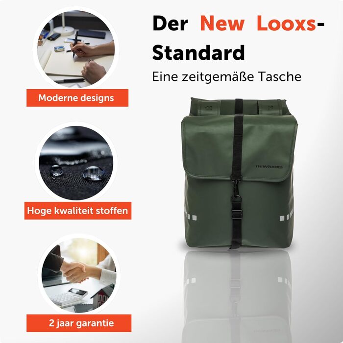 Велосипедна подвійна сумка New Looxs Odense 39 л для багажника