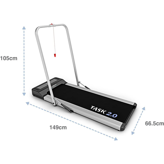 Бігова доріжка Bluefin Task 2.0 Складна для дому та офісу 8 км/год