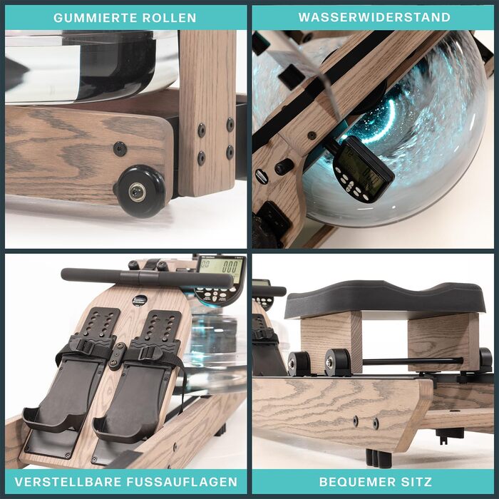 Гребний тренажер WaterRower Driftwood Світле дерево Bluetooth монітор