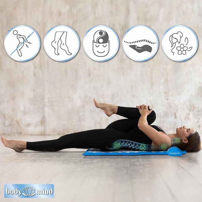 Килимок Yogi Nail Mat для масажу та релаксації, 7,140 кінчиків (розмір L)