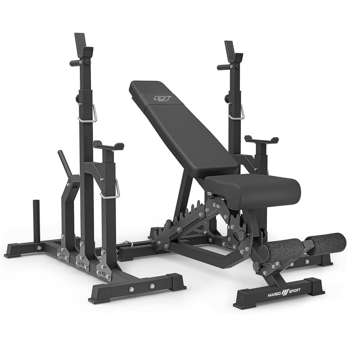 Універсальна стійка для штанги Marbo Sport MS-S104, регульована висота, з фіксацією, для спортзалу, два варіанти