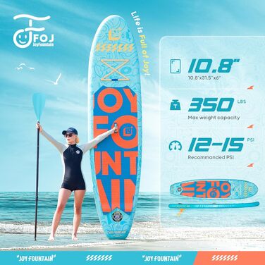 Надувна SUP-дошка 15,2 см для всіх рівнів, комплект: весло, насос, сумка-рюкзак, страхувальний трос, водонепроникна сумка