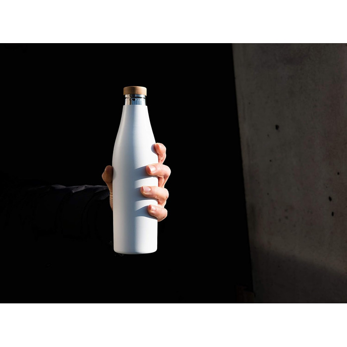 Термос-бутилка SIGG Meridian, герметична, 0,5/0,7 л, подвійна стінка з нержавіючої сталі 18/8, бамбукова кришка, BPA та пластику немає