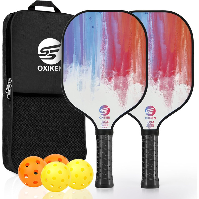 Набір ракеток OXIKEN Pickleball 2 шт., USAPA, вуглецеве волокно, не ковзає