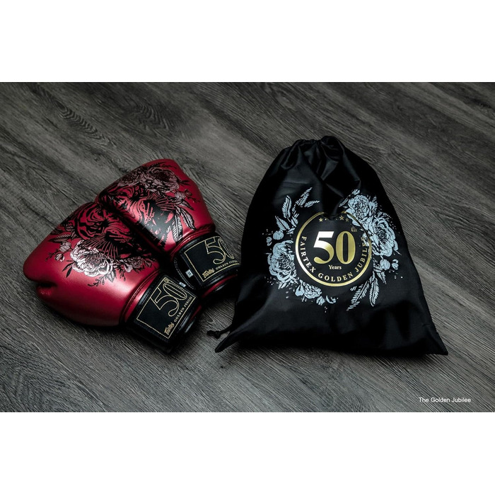 Боксерські рукавички Fairtex Golden Jubilee Premium Муай Тай - обмежена серія 14 унцій