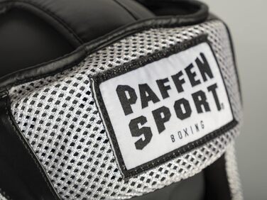 Захист голови Paffen Sport Star MESH для спарингу надзвичайно легкий і міцний підходить для боксу, муай-тай, кікбоксингу тощо (чорний/білий, L-XL)