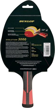 Ракетка для настільного тенісу Dunlop Evolution 3000, чорна/червона