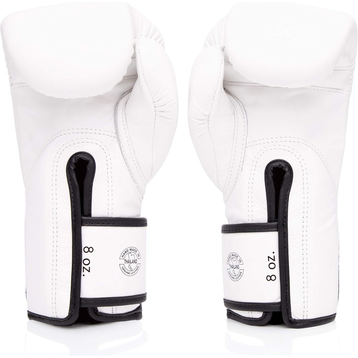 Рукавички для кікбоксингу Fairtex Glory Limited Edition (12 унцій, білі BGVG1)