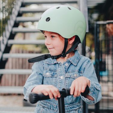 Дитячий шолом Scoot and Ride з регульованими ремінцями, матовим покриттям, LED-підсвіткою та флісовою підкладкою, розміри S/M