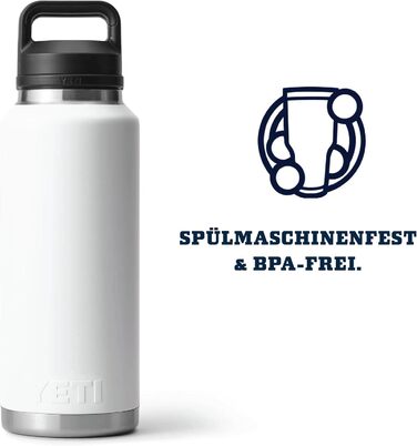Термобутилка YETI Rambler з кришкою Chug, 1.4 л, біла
